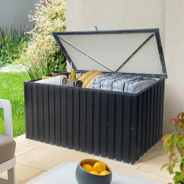 Fornorth udendørs opbevaringsboks 183x88x94 cm 1303L, sort