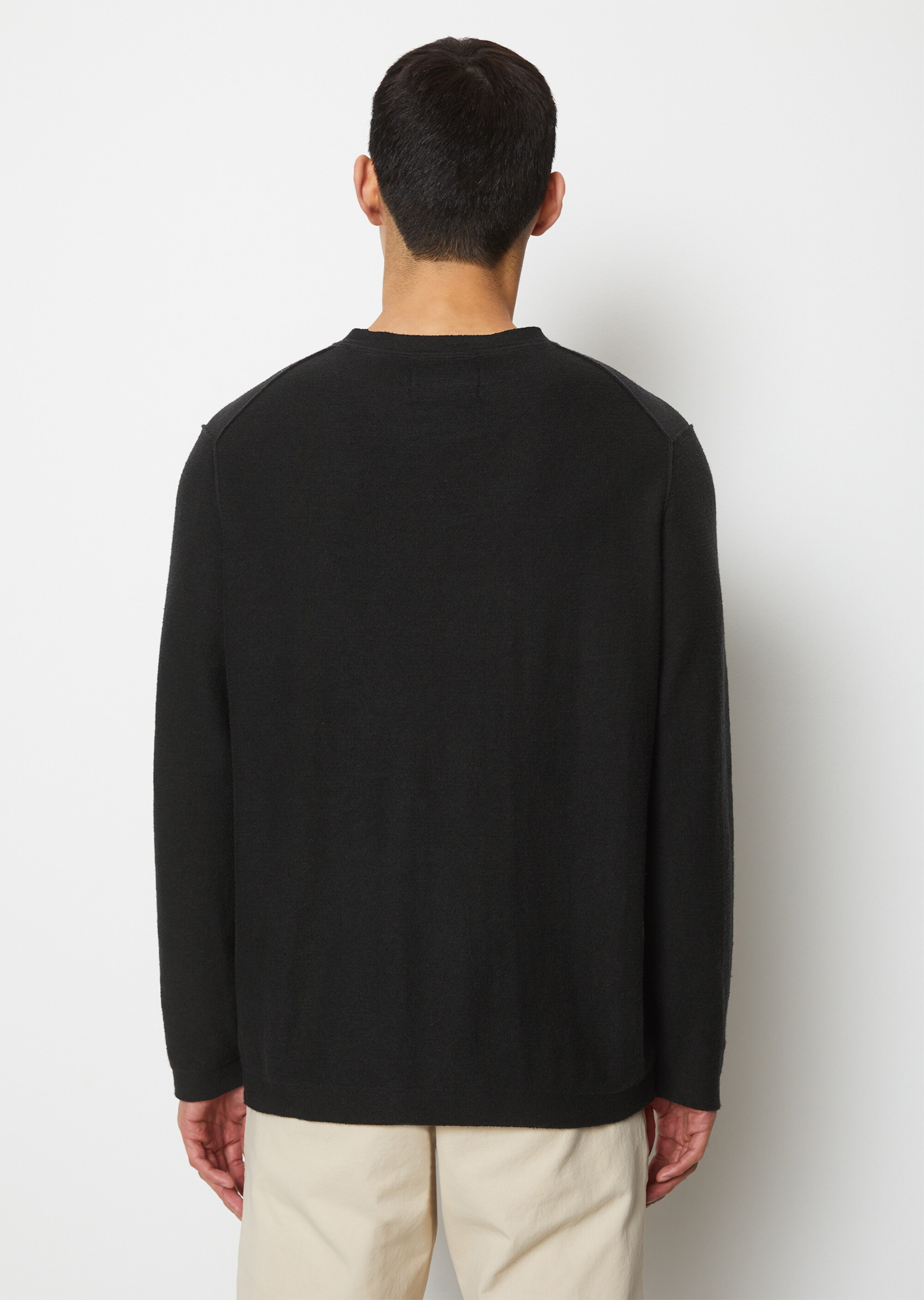 Pullover regular im lässigen Inside-Out-Look