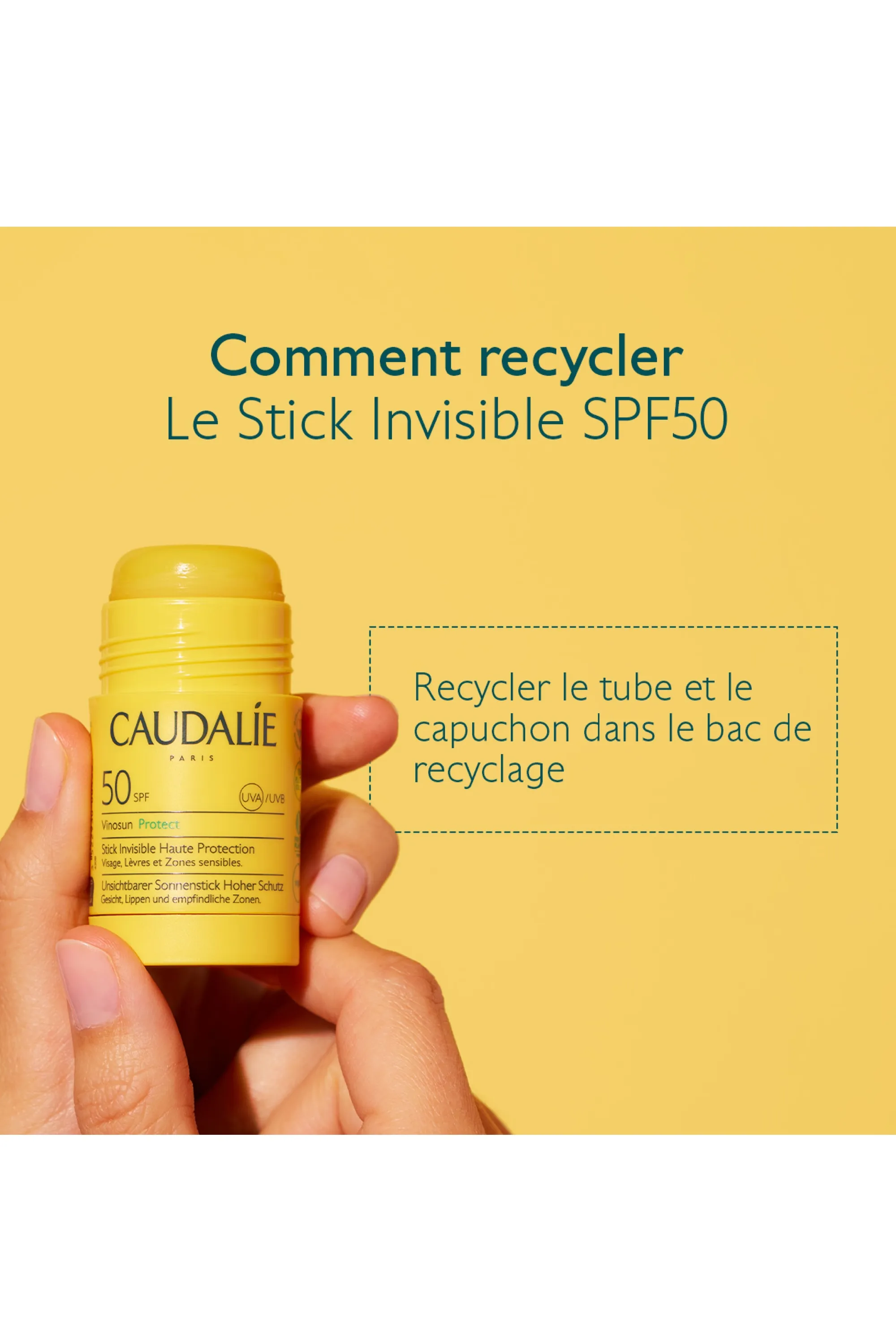 Caudalie Stick solaire Vinosun Protect Stick Invisible SPF50-15 g