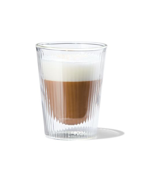 verre à double paroi ligne relief 200ml