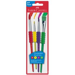 FABER-CASTELL Kit de pinceau à poils synthétiques
