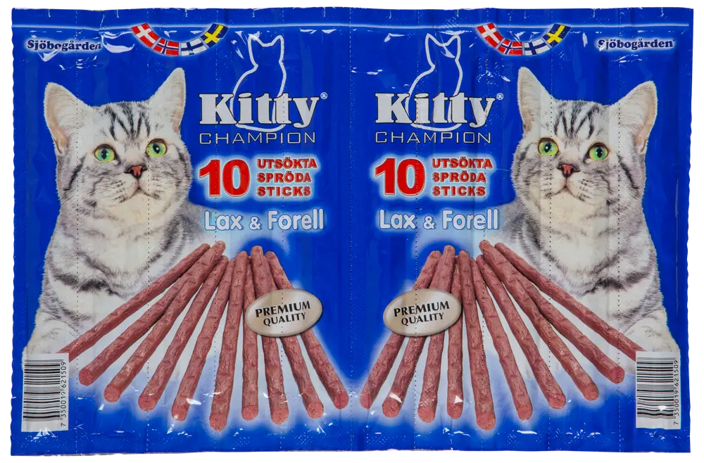 Sjöbogårdens Kattesnack med laks & forel 10-pak