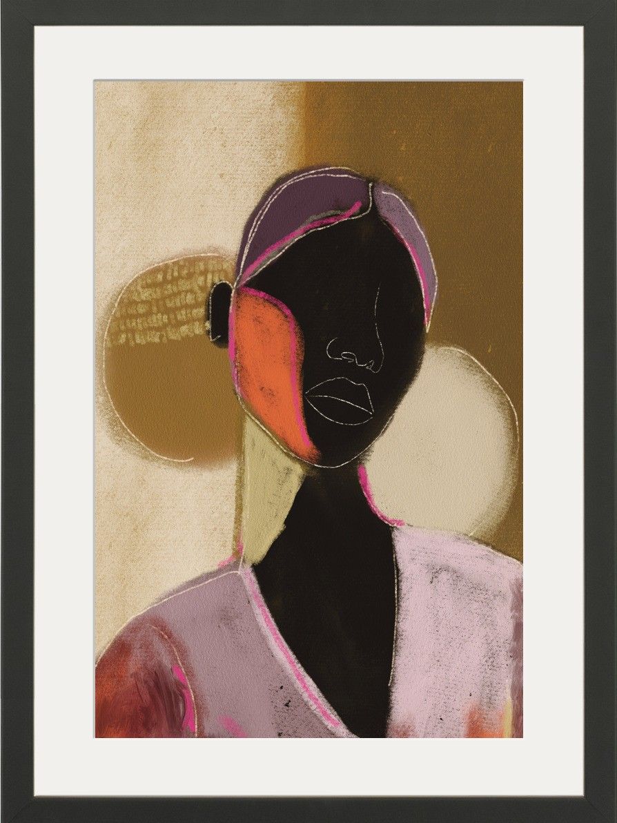 Art Print Silhouette Lady
