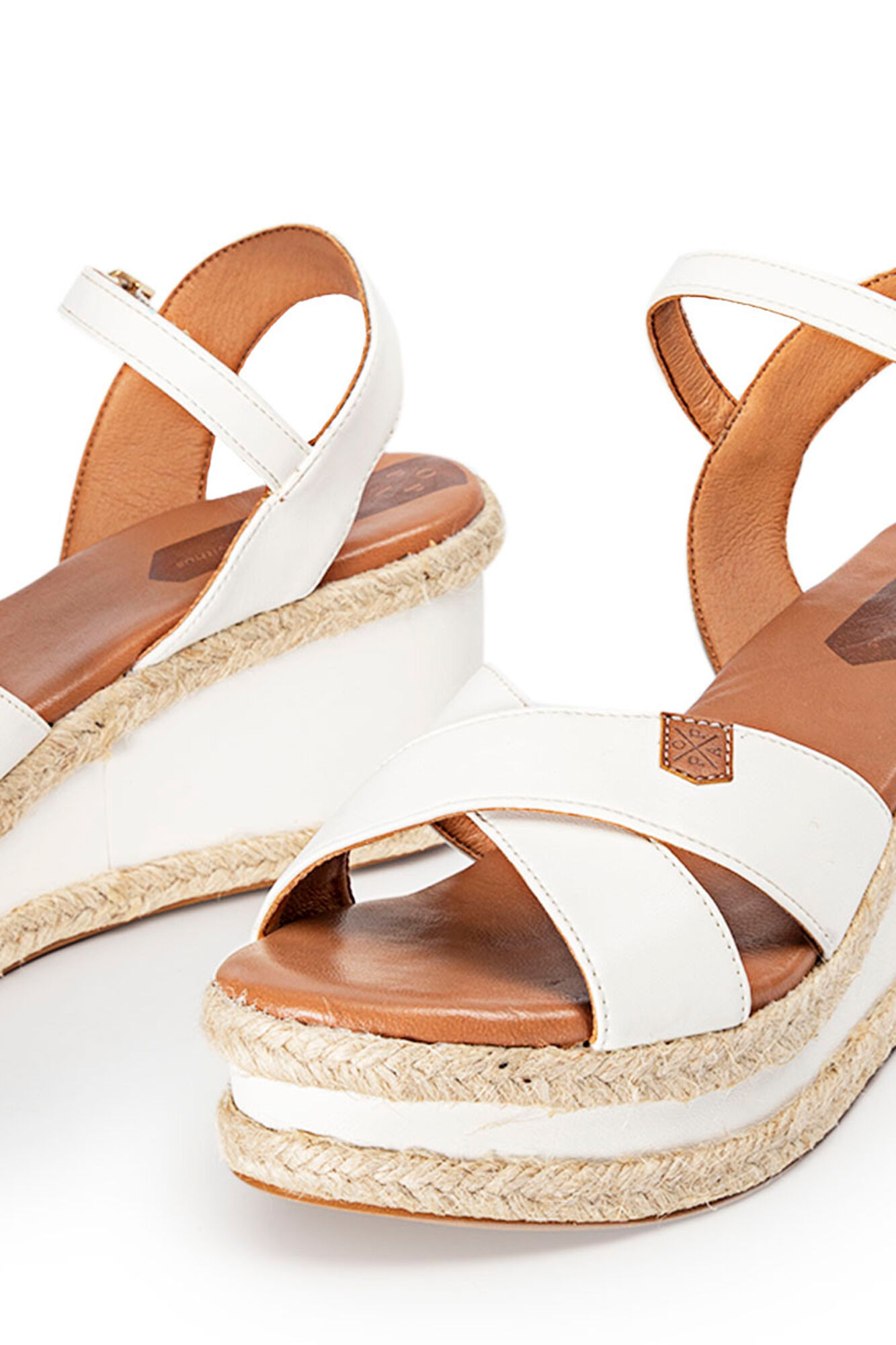 Benijo Manchester wedges totalmente brancos - Branco
