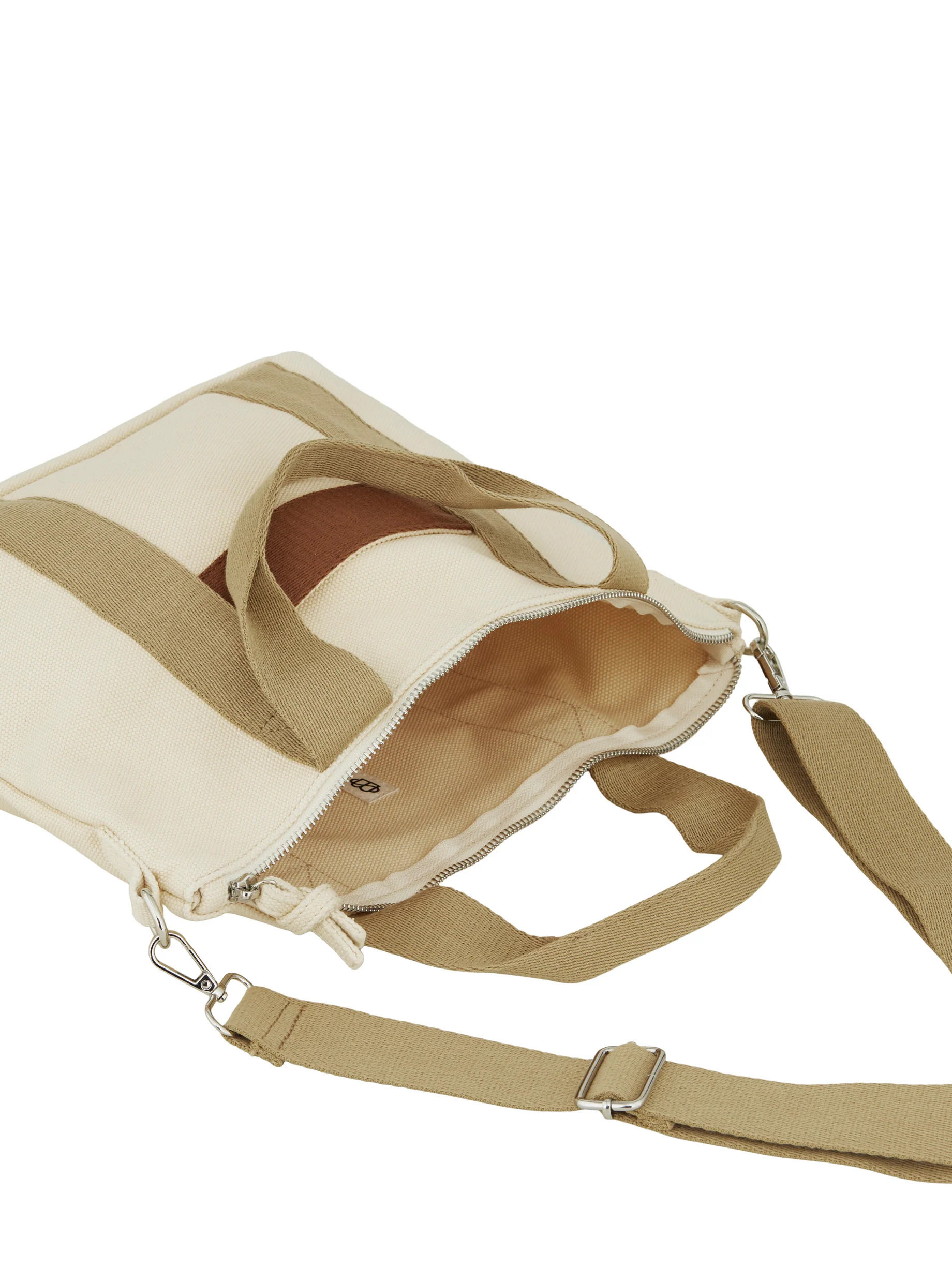 Becksöndergaard  Canvas Berta crossbody taske - Birch White