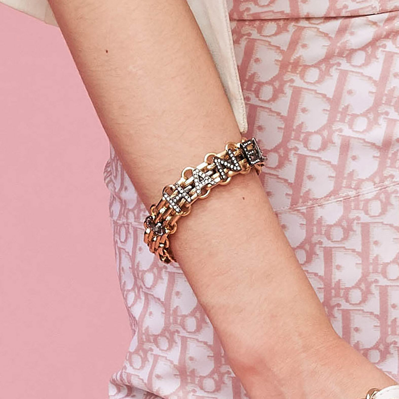Chanel Bracelet Strass doré - Très bon état