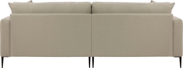 Home affaire 3-Sitzer »Cozy elegantes Designsofa, Masse B/T/H: 211/97/80 cm« mit losen Kissen und Metallbeinen