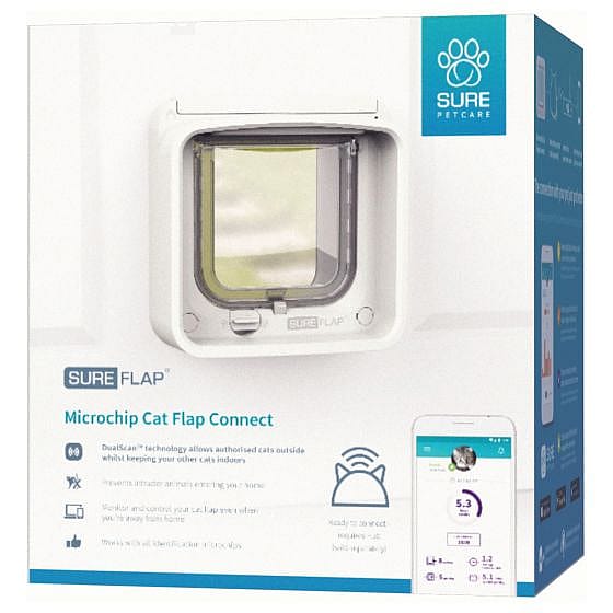 Sureflap Connect Microchip Kattenluik Wit | 11670