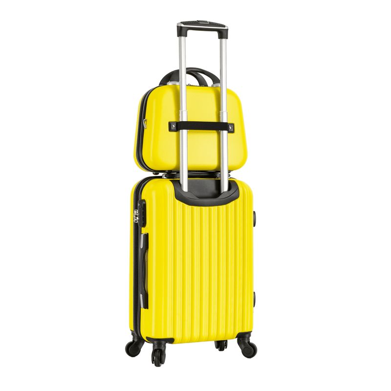 Lot valise cabine + vanity rigides 32402 Purple