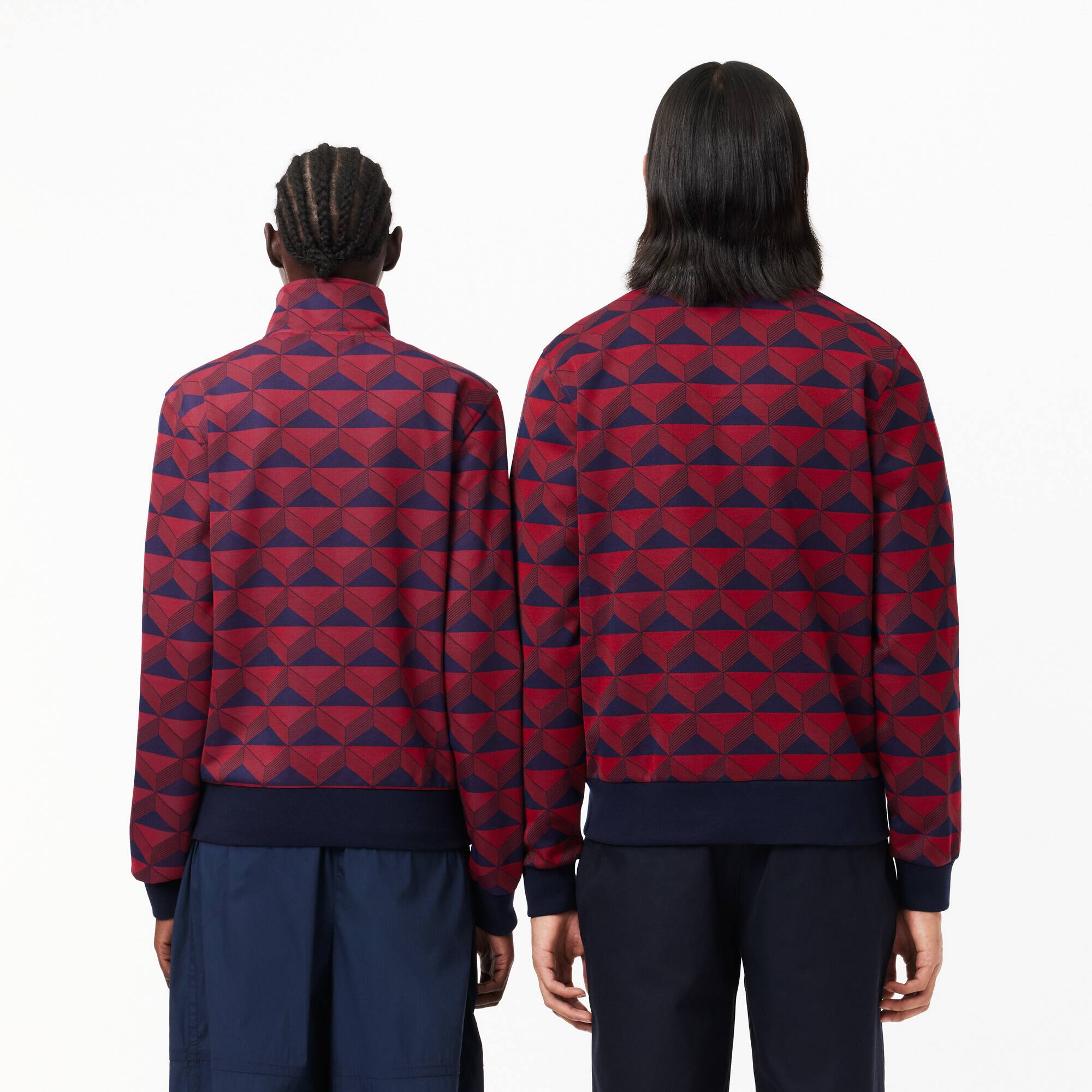 Sweatshirt mit Robert George Jacquard-Motiv Sweatshirts - Blau - Lacoste - Unisex