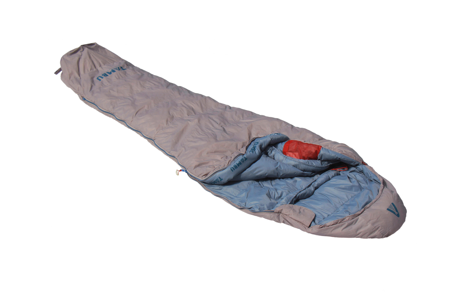 Tambu Momi Mumienschlafsack 230 x 80 cm grau / blau