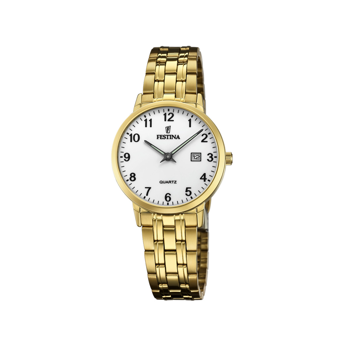 Montre Festina femme acier doré jaune
