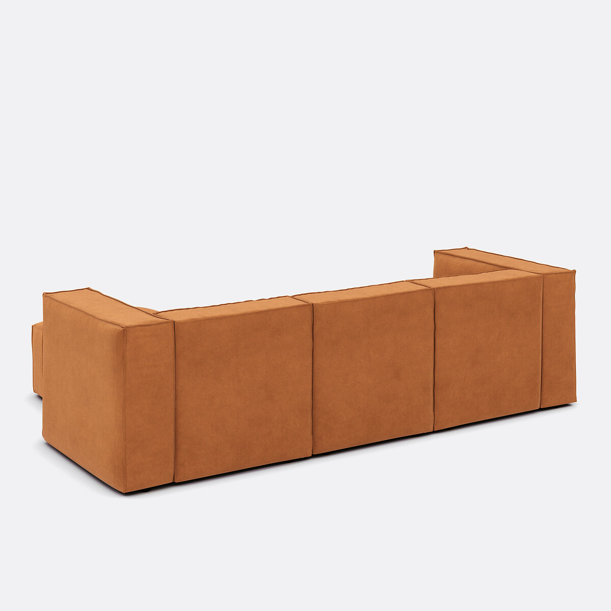 LA REDOUTE INTERIEURS<br>Puff modular de 3 lugares, veludo vintage, Seven
