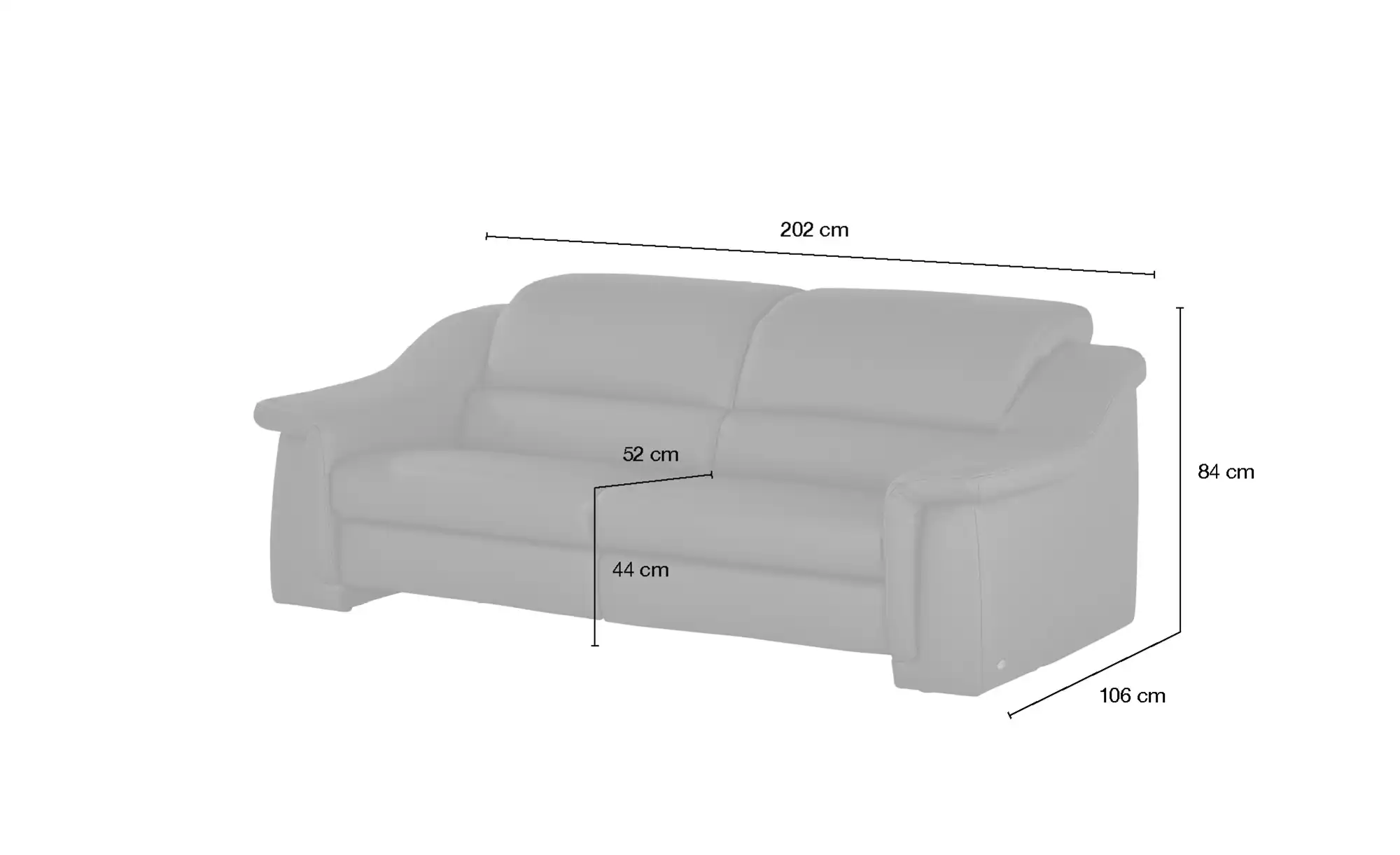 himolla Ledersofa 1501