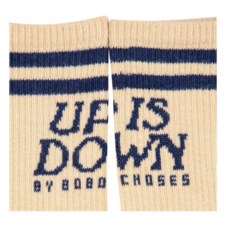 Bobo Choses Chaussettes Up Is Down | Ecru