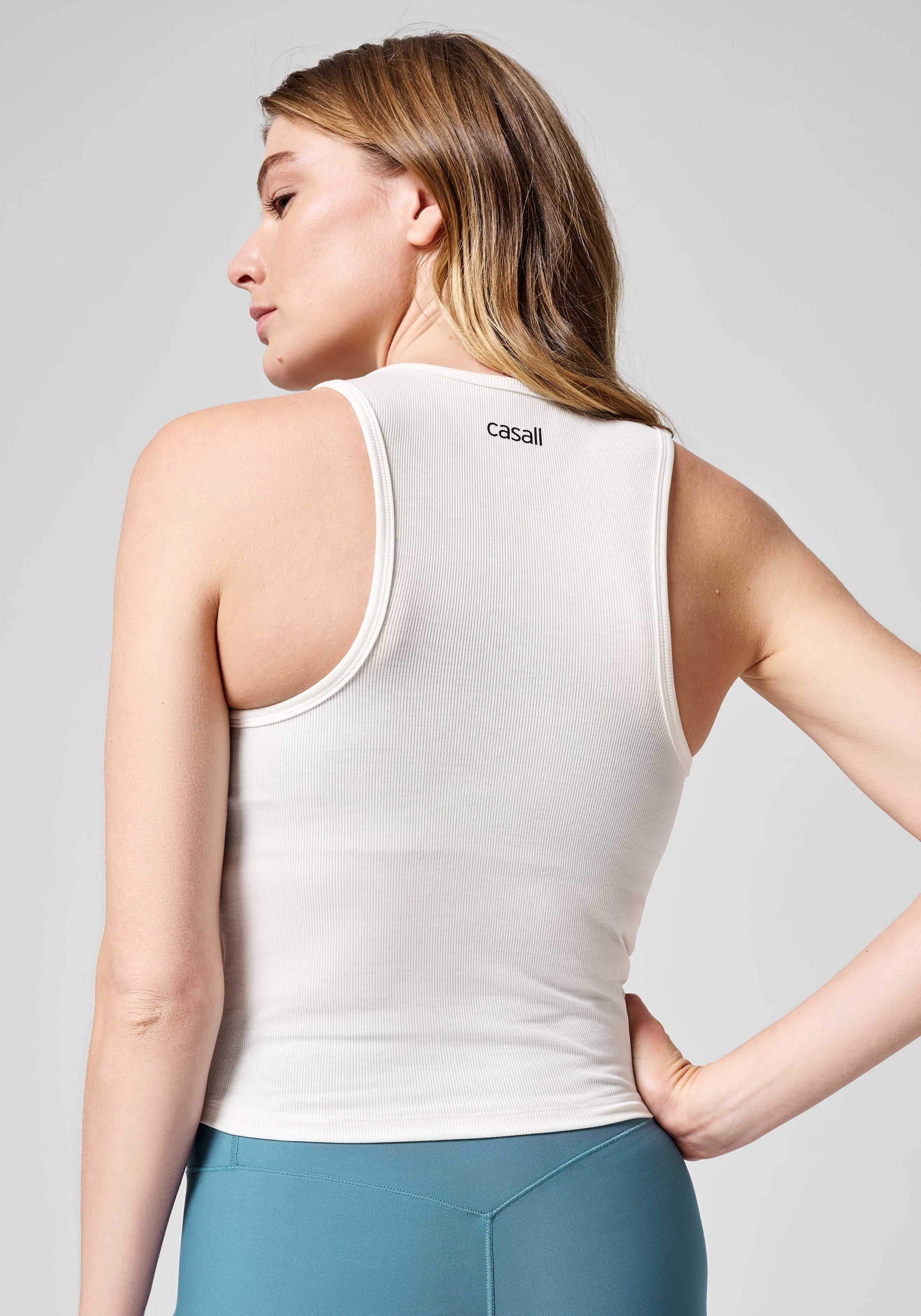 Delight Scoop Neck Tank Dame Off White