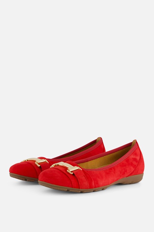 Gabor Instappers rood Suede