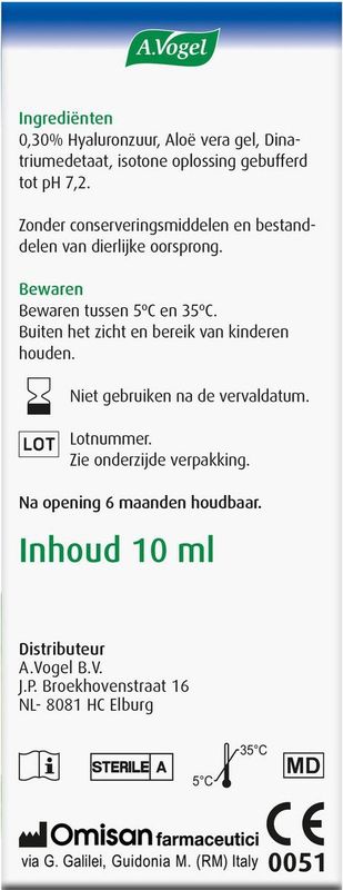 A Vogel - Ooggel - Medisch Hulpmiddel - Verlichting bij Ontstoken Ogen