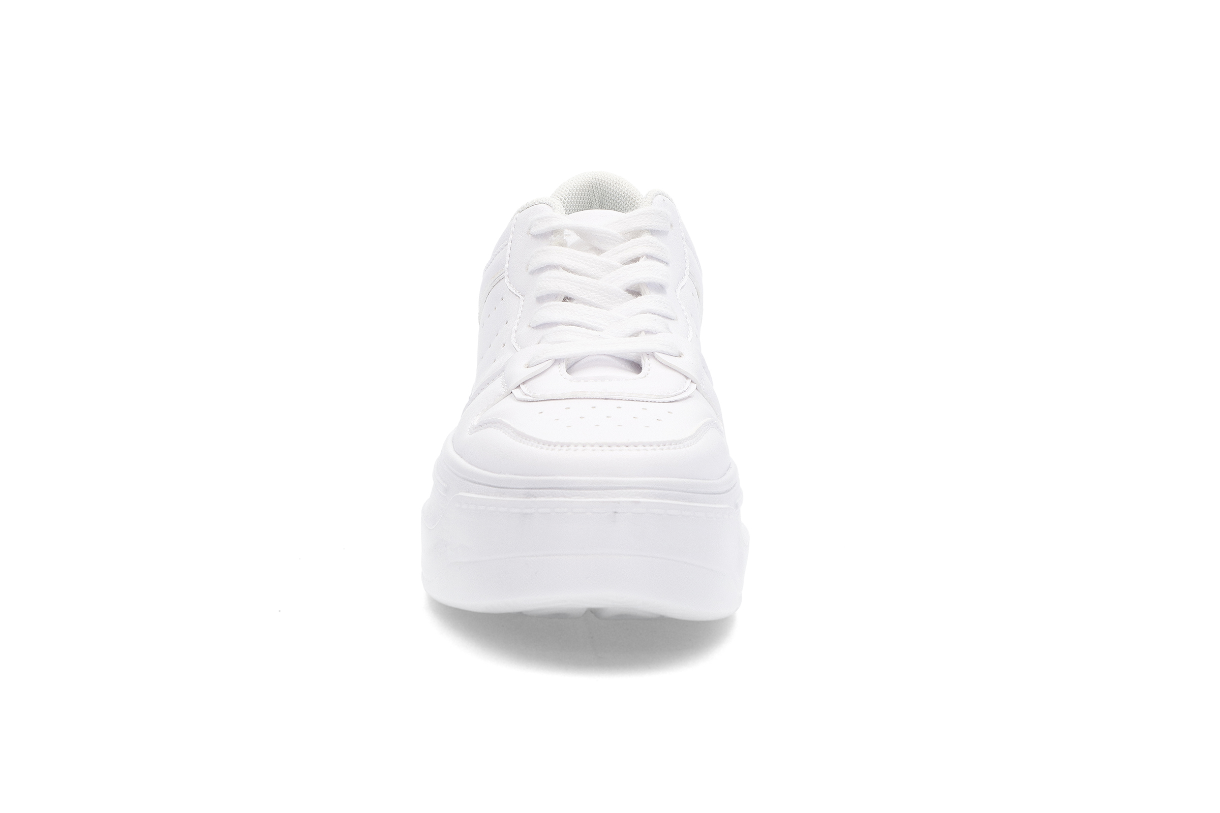 Helhvit retro sneakers