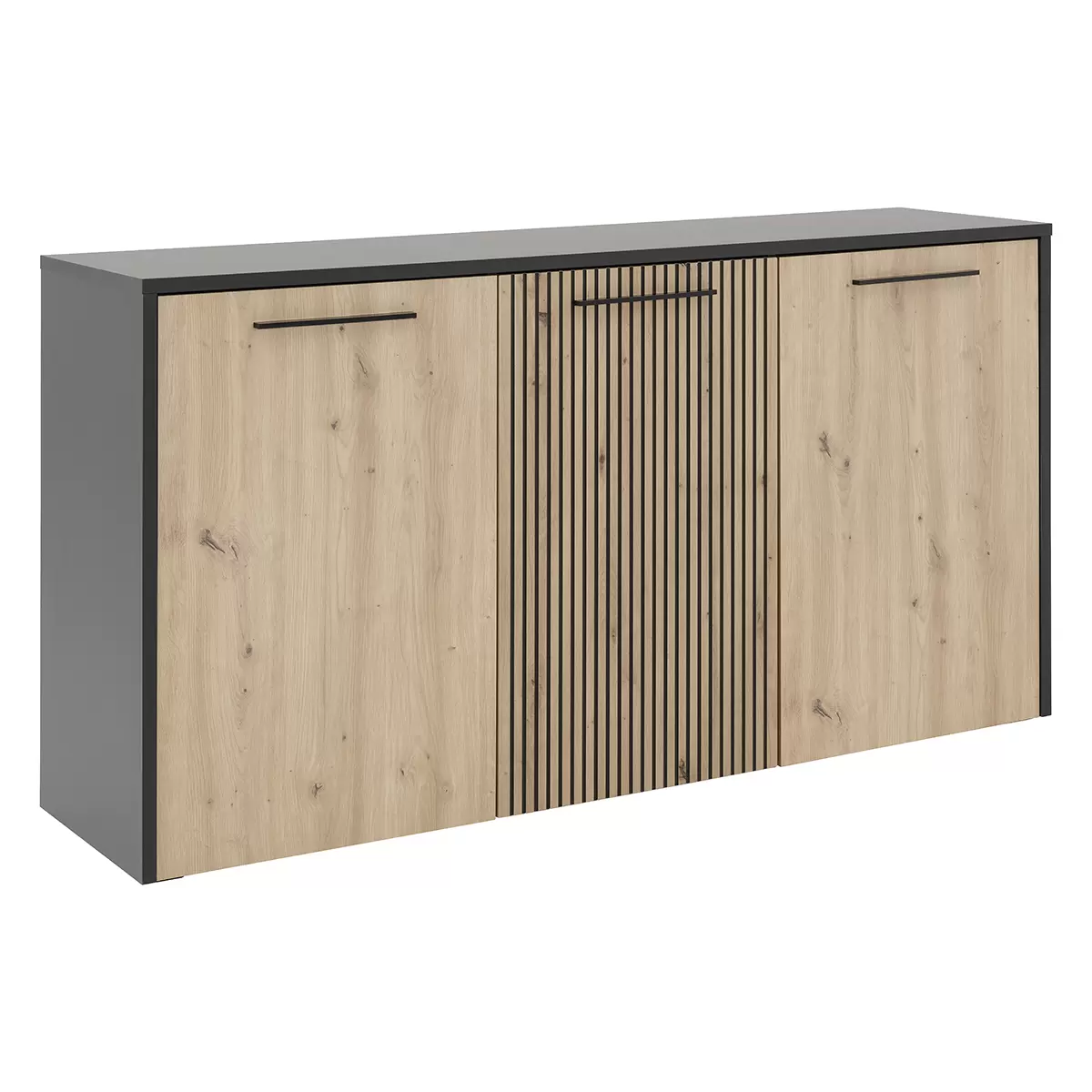 Kommode Luis Artisan Eiche,schwarz