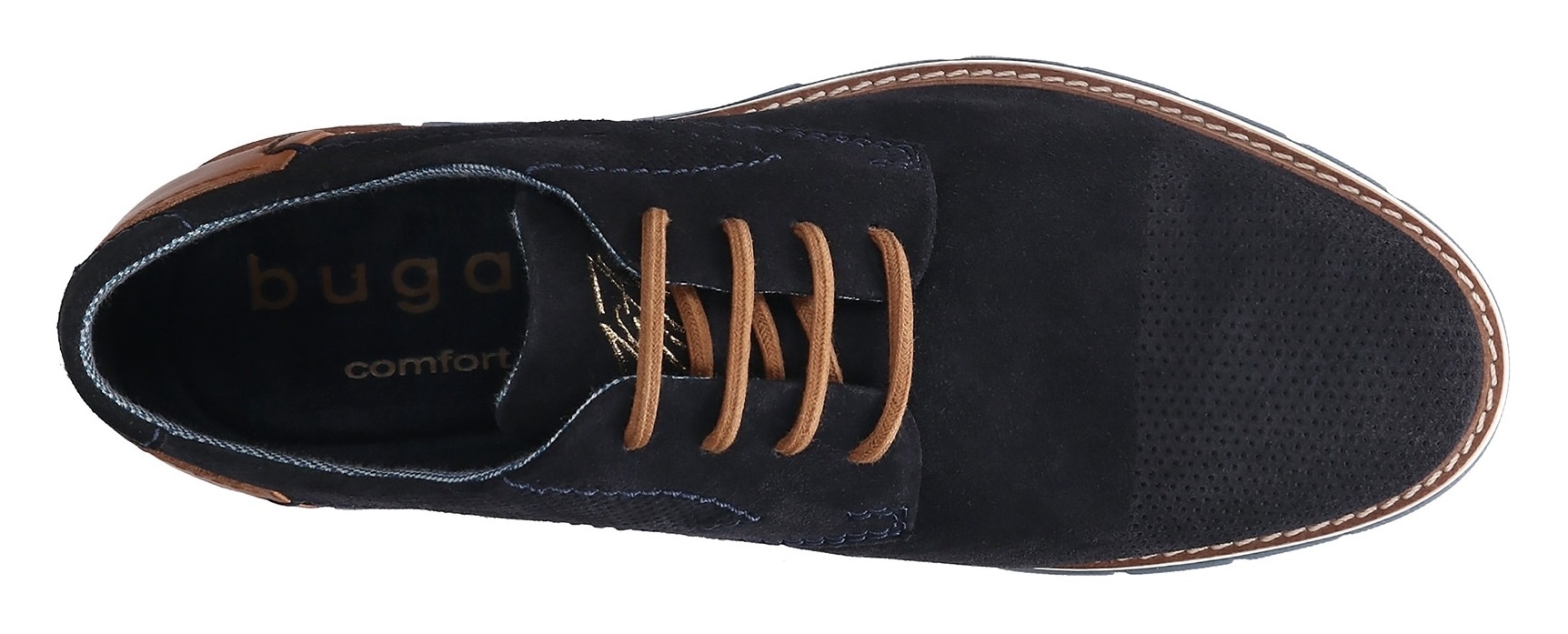 bugatti Schnürschuh  , Freizeitschuh, Halbschuh, Sneaker mit Ziernähten