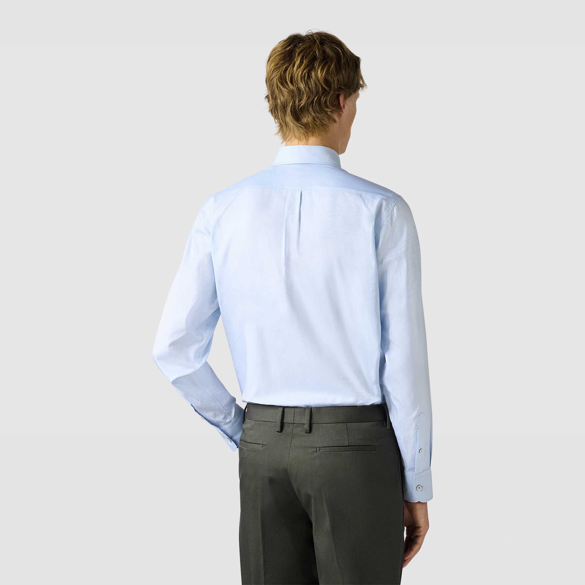 Chemise Alessandro À Col Boutonne En Coton Scritto