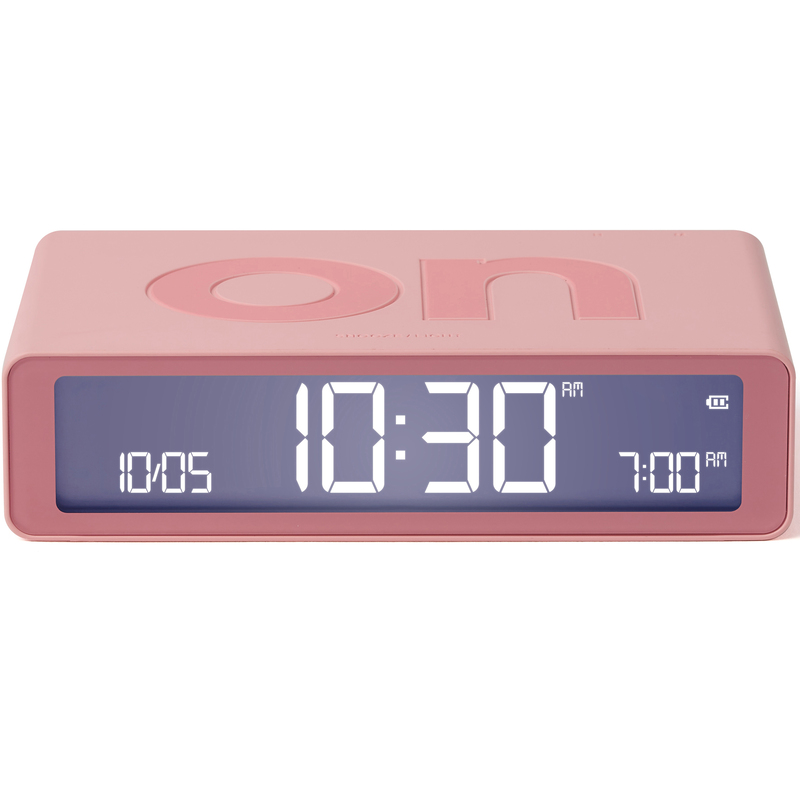 Lexon Digitalwecker Flip Classic, pink