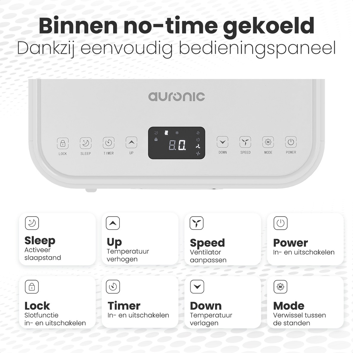 Auronic 3-in-1 mobiele airco - 7.000 BTU