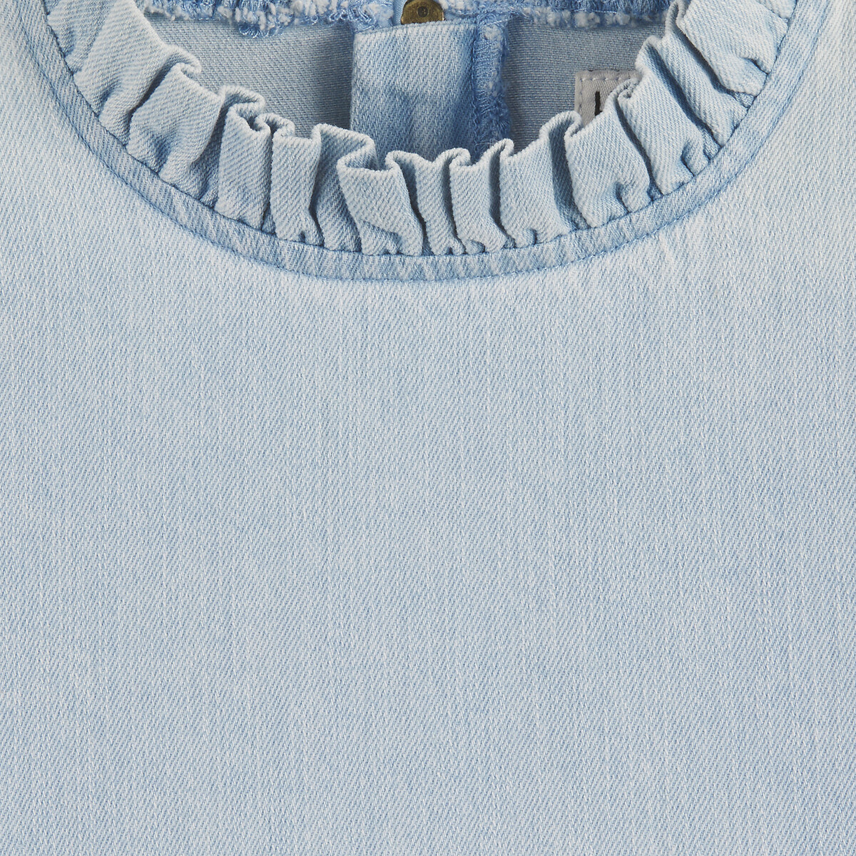 COLEÇÃO LA REDOUTE<br>Vestido de manga comprida em denim leve