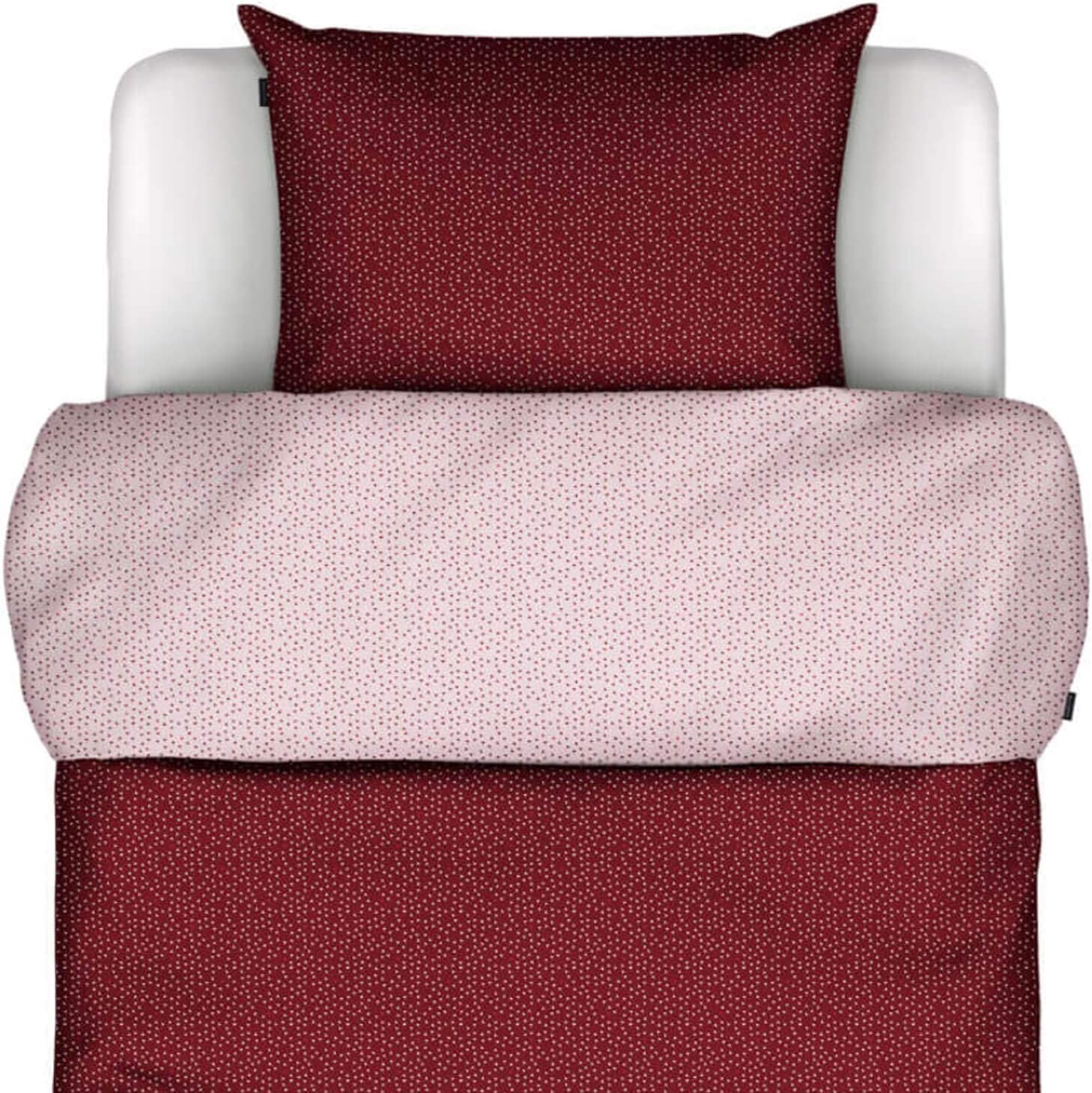 Marc O Polo Bettwäsche Svara red 1 Bettbezug 200 x 220 cm + 2 Kissenbezüge 80 x 80 cm