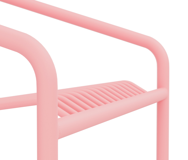 Objekte unserer Tage Ivy tuinstoel Soft Pink