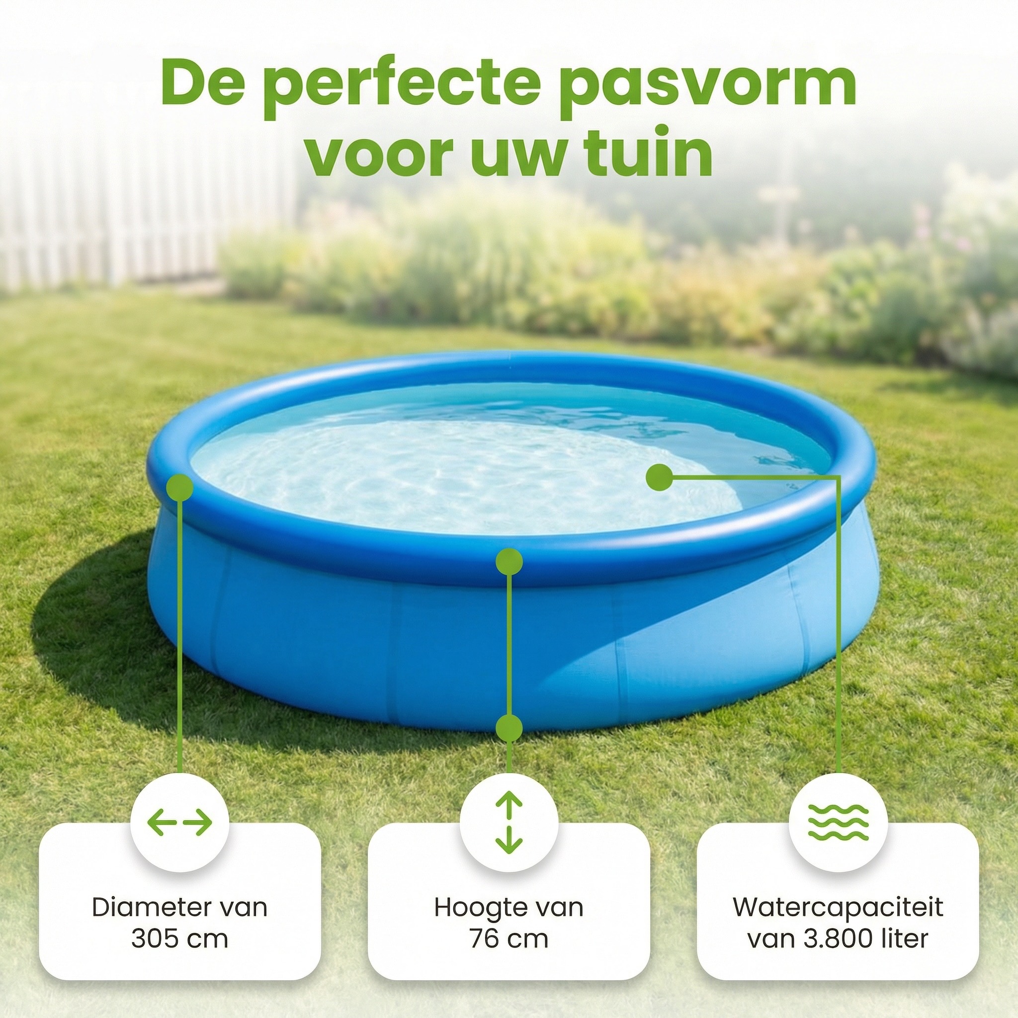 Bestway fast set 305x76cm zwembad