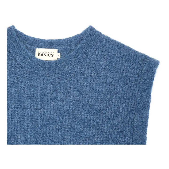 SMALLABLE BASICS Pull Femme Sans Manches Alpaga | Océan