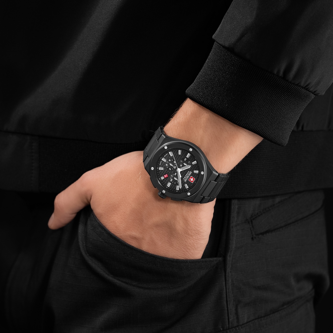 Swiss Military Hanowa Sidewinder Ceramic Schwarz