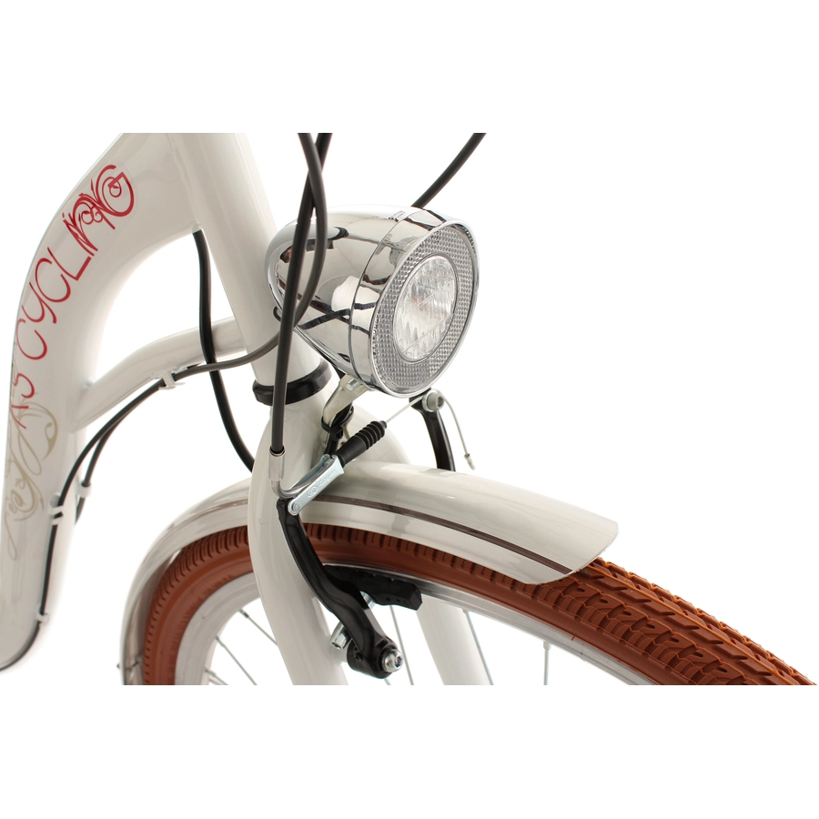 KS Cycling Cityfahrrad 6 Gänge Damenfahrrad Eden 28 Zoll Weiß