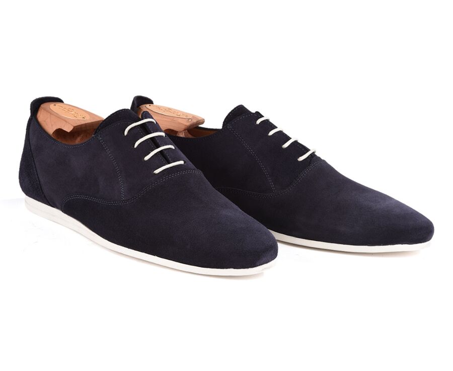 Richelieu homme casual Velours Marine - AIX