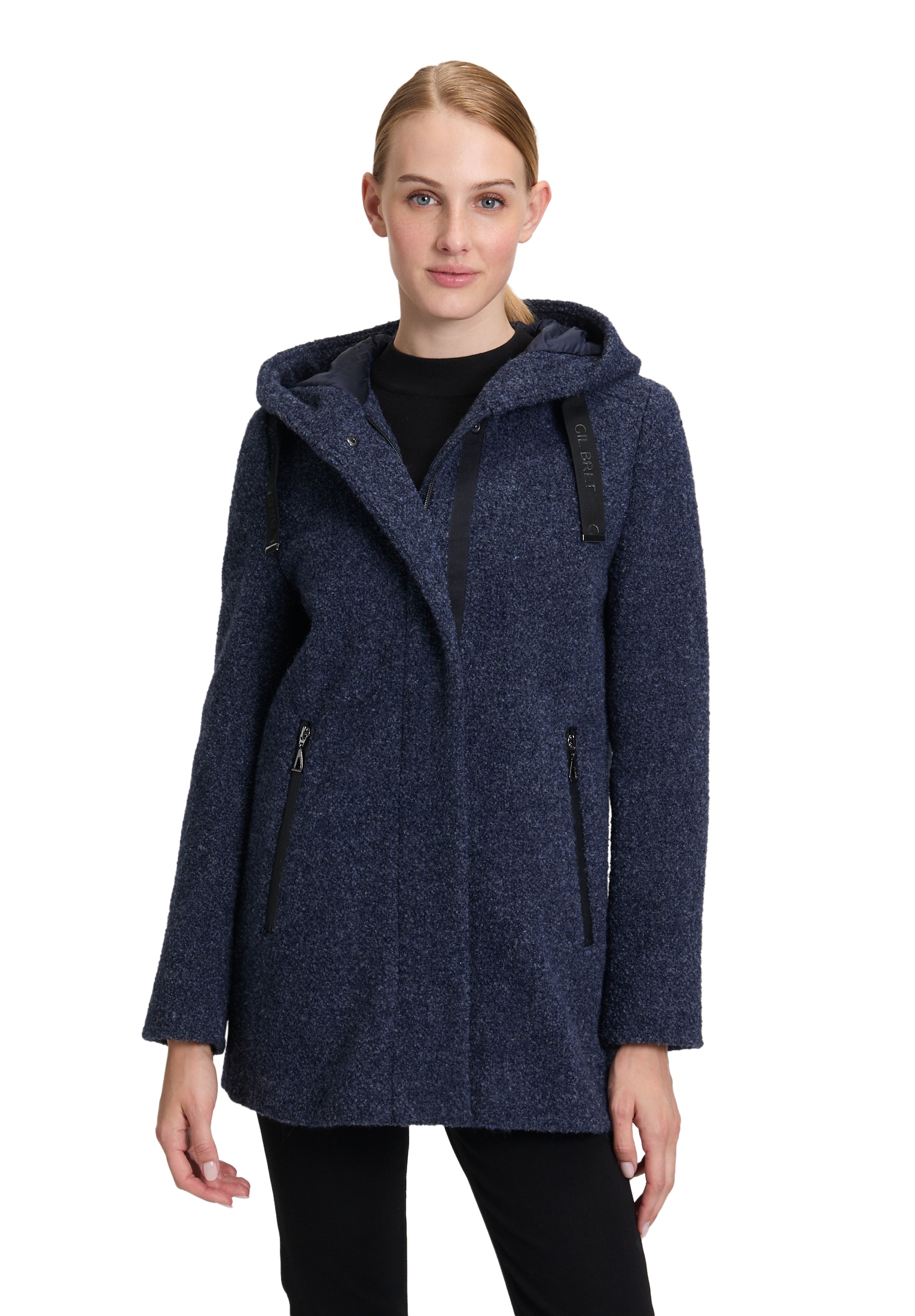 Gil Bret Wolljacke mit Kapuze mit Kapuze