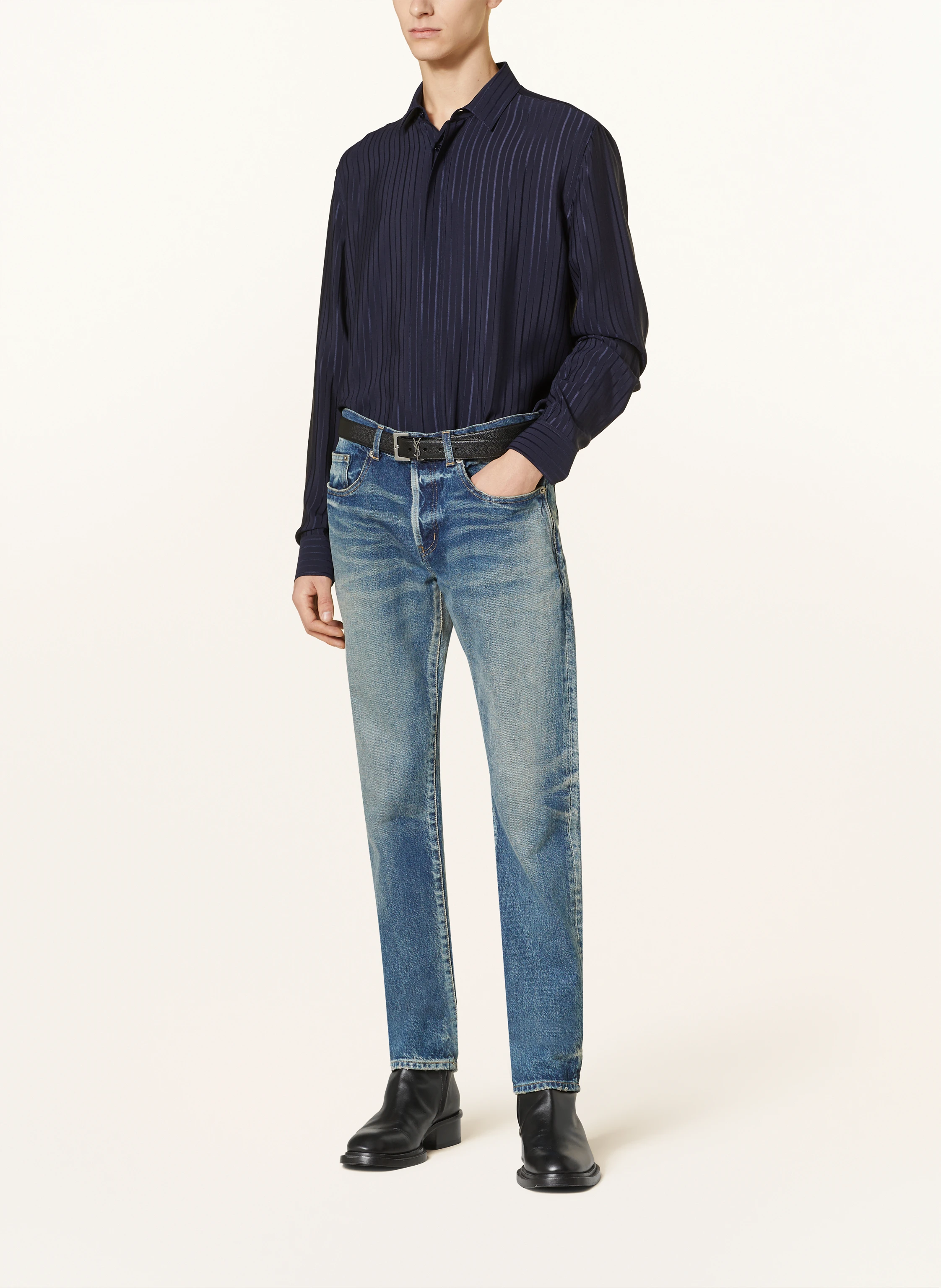 SAINT LAURENT Seidenhemd Comfort Fit