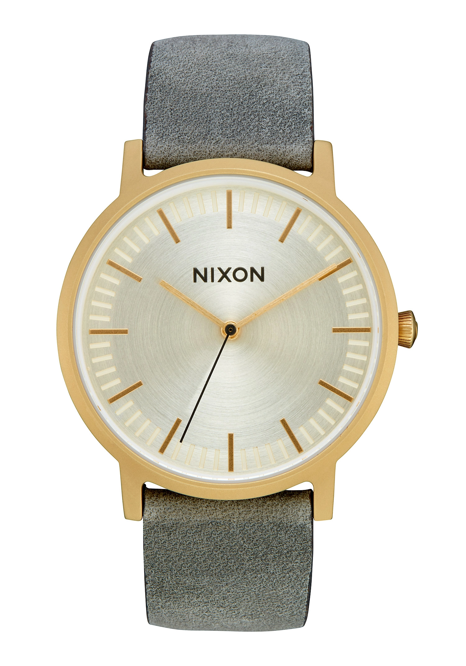 Nixon The Porter Leather All Light Gold / Gray A1058-2982