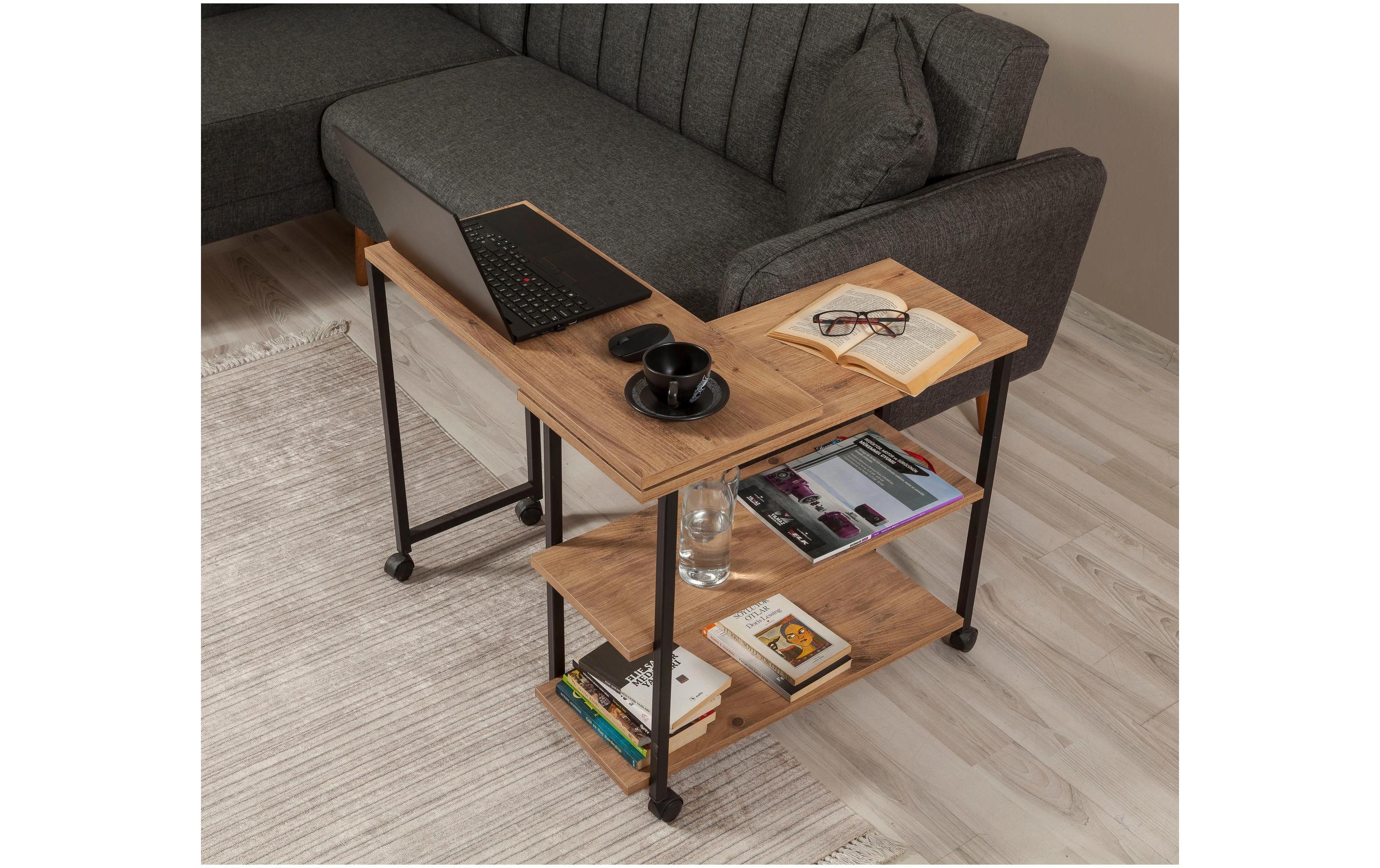 Couchtisch Melin 70 x 30 x 63 cm, Braun<br>Nebentisch