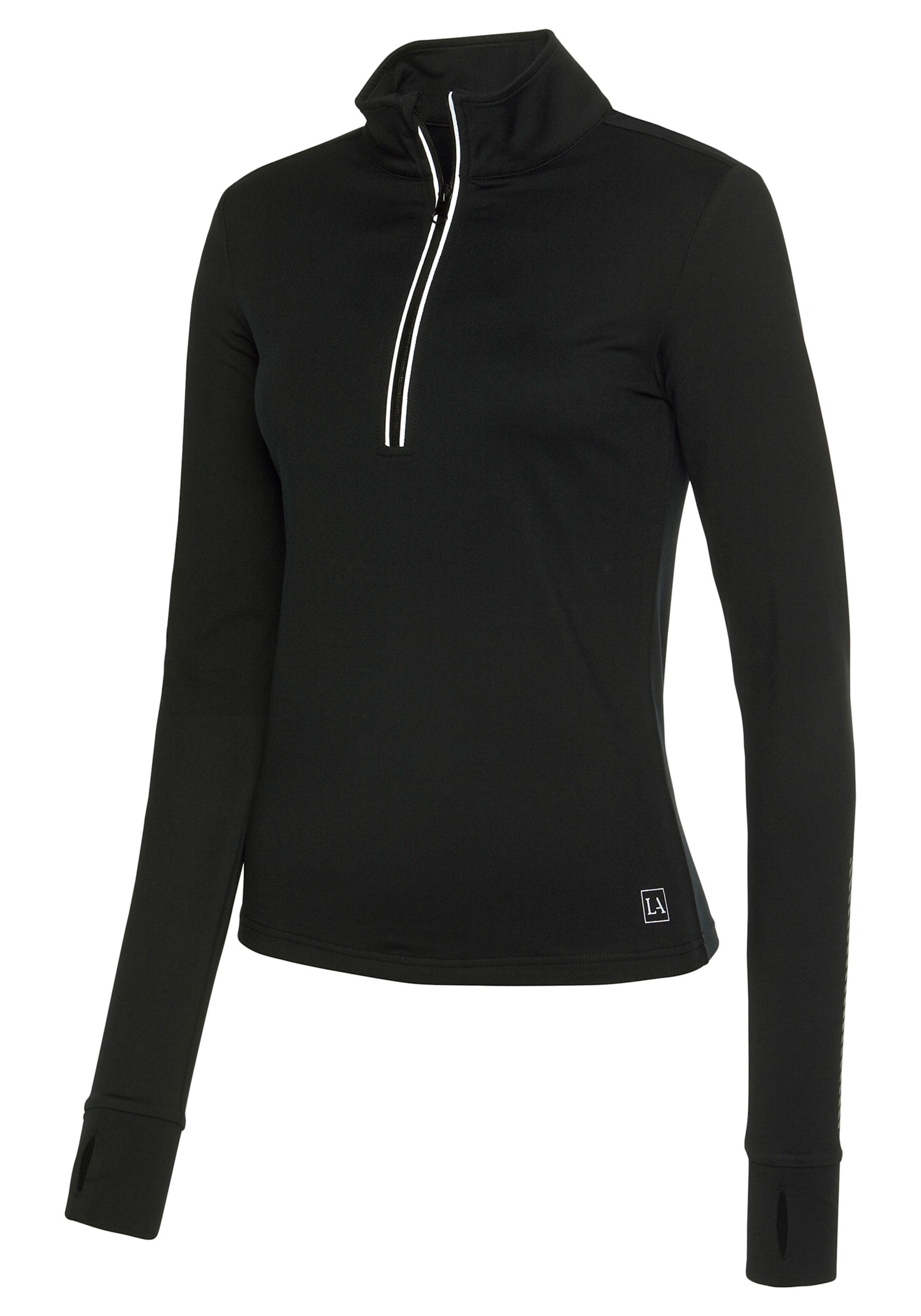LASCANA ACTIVE Laufshirt in schwarz
