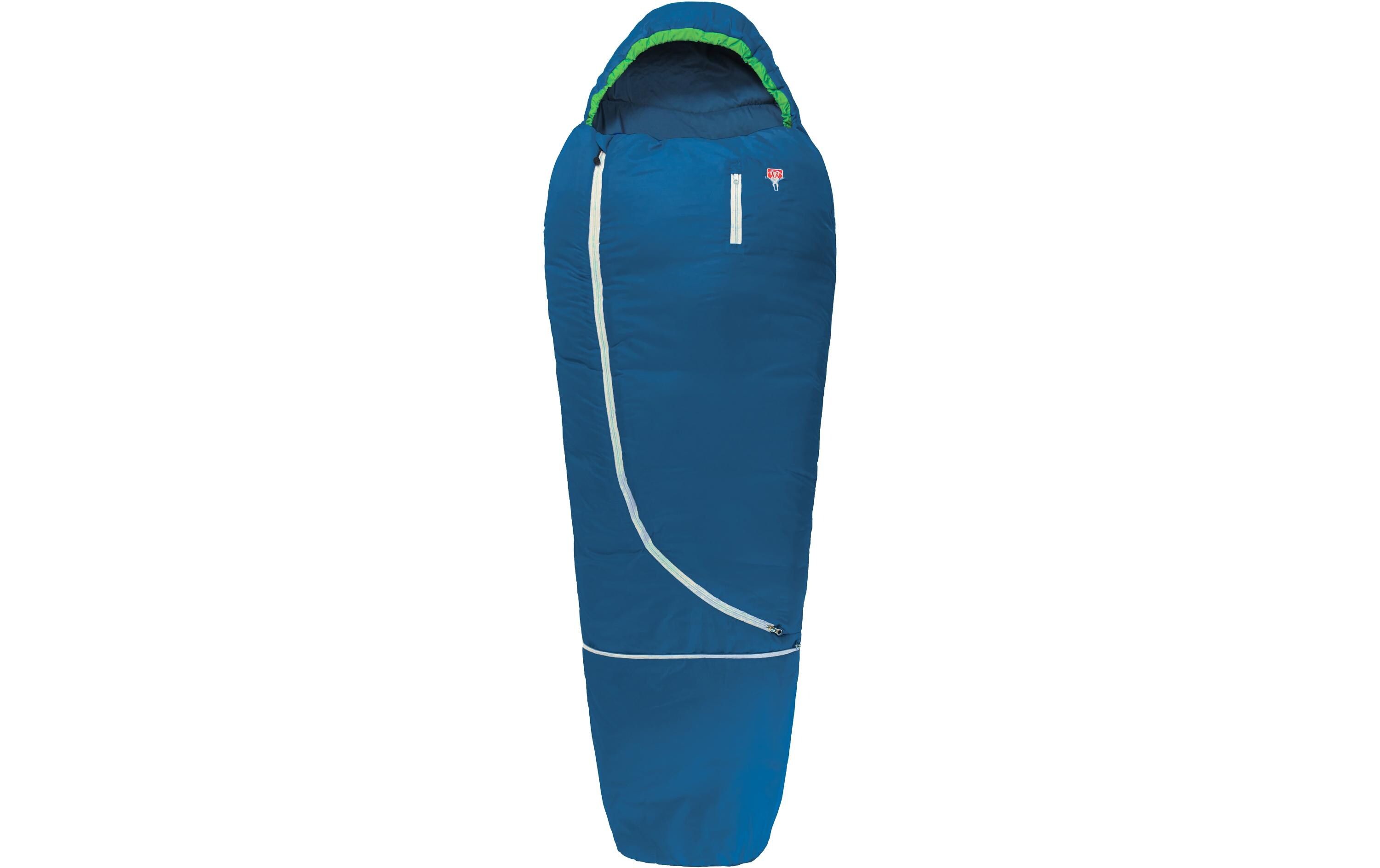 Kinderschlafsack Biopod Wolle Kids World Traveller Blue<br>Leichter, mitwachsender Kinderschlafsack