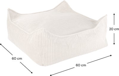 Wigiwama Kvadrat Puff, Marshmallow