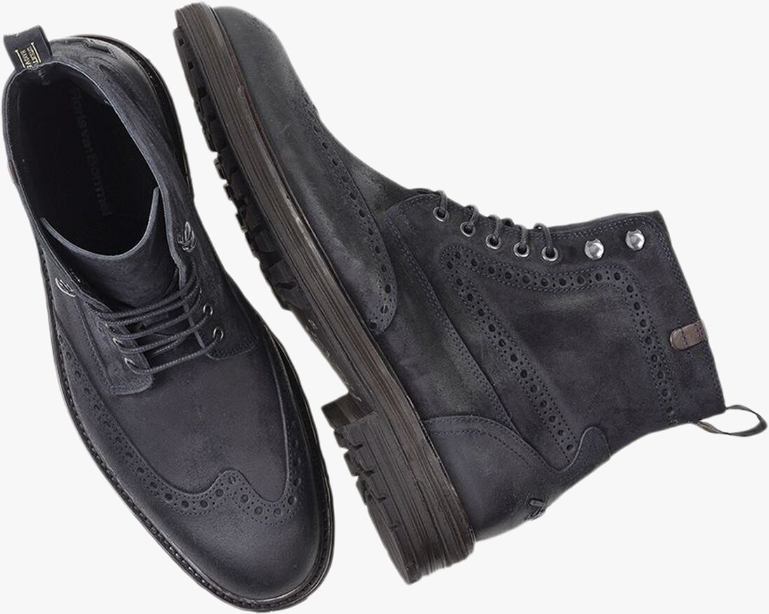 FLORIS VAN BOMMEL blauwe floris van bommel veterboots sfm-80042