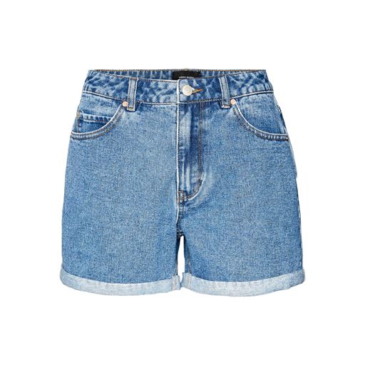 Vero Moda Zuri Loose Shorts, Medium Blue Denim, S