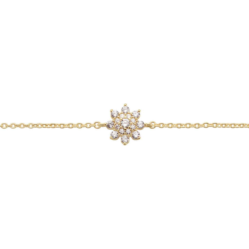 Bracelet Plaqué Or Sadoth Oxydes De Zirconium