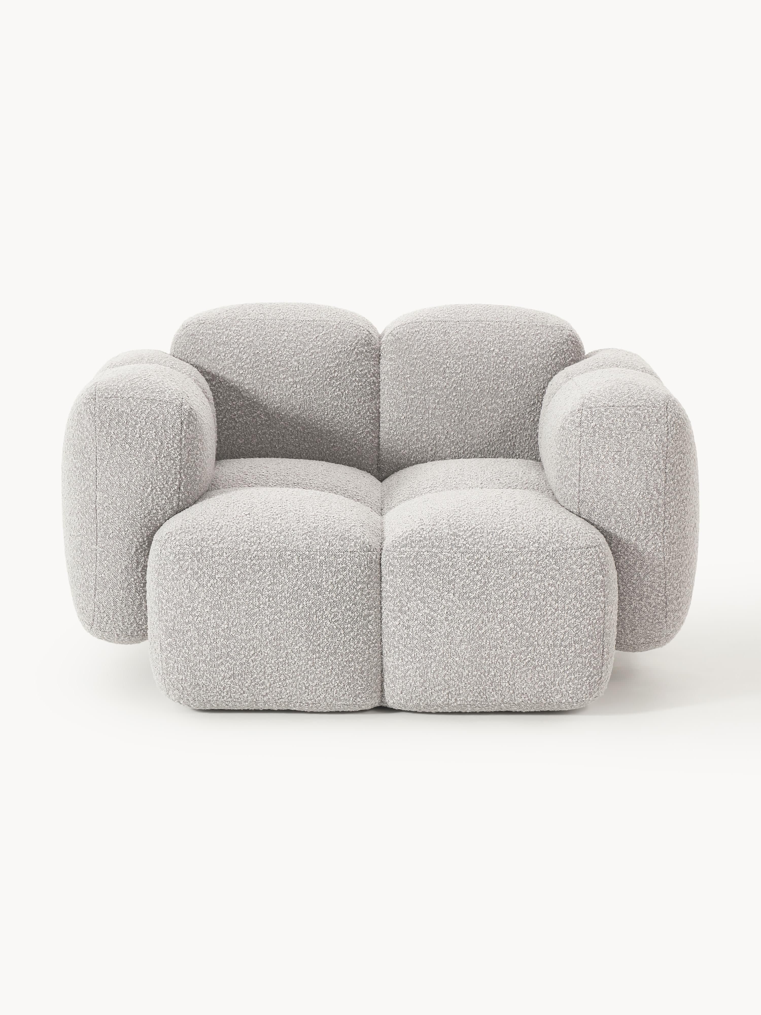 Loungefauteuil Tayla van bouclé