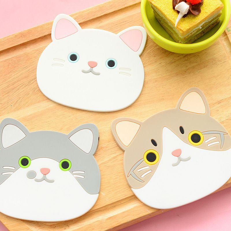 SASHI - Siliconen Kat PVC Onderzetter