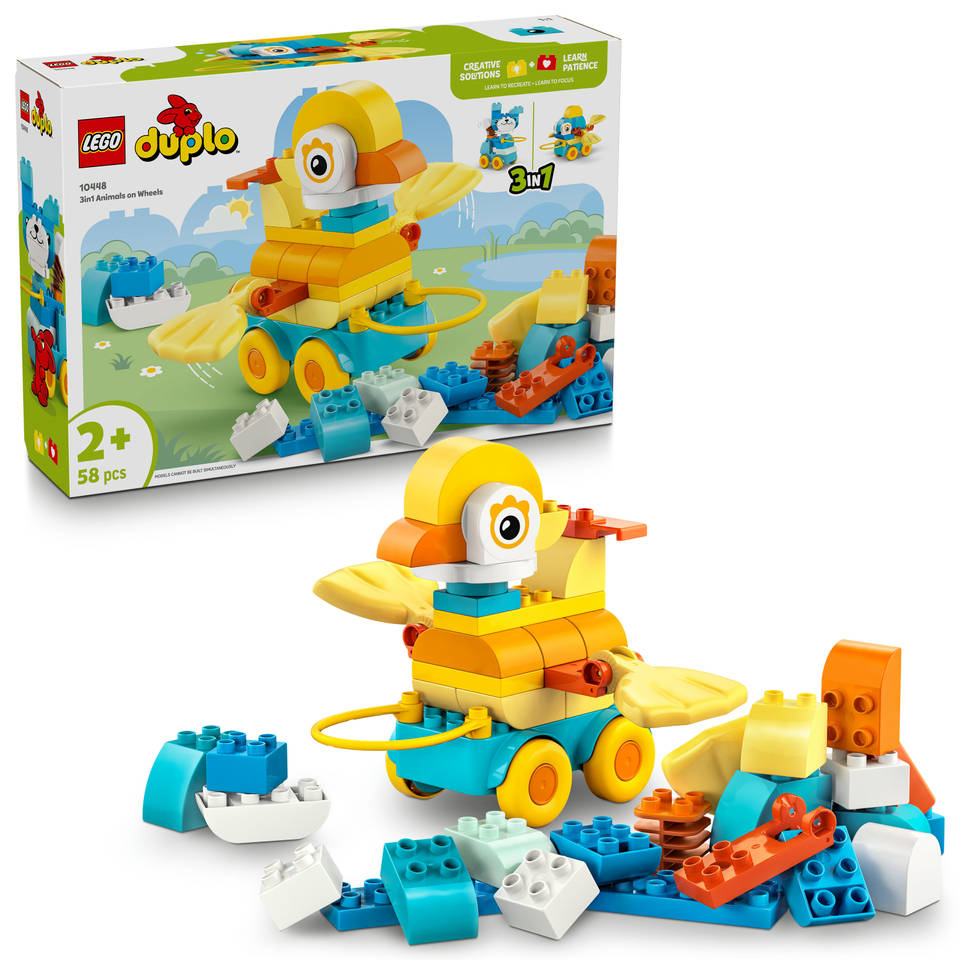 LEGO DUPLO 3-in-1 dieren op wielen 10448