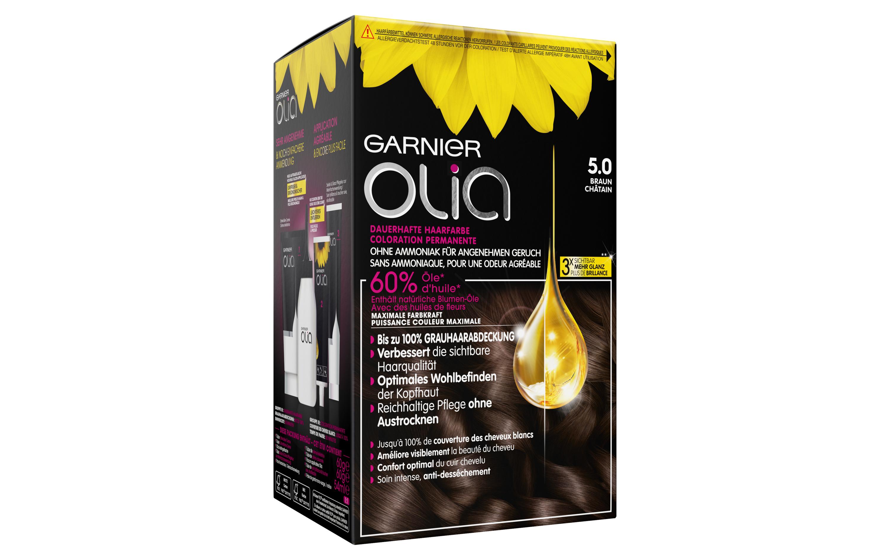 Haarcoloration Olia 5.0 BraunDauerhafte Haarfarbe ohne Ammoniak